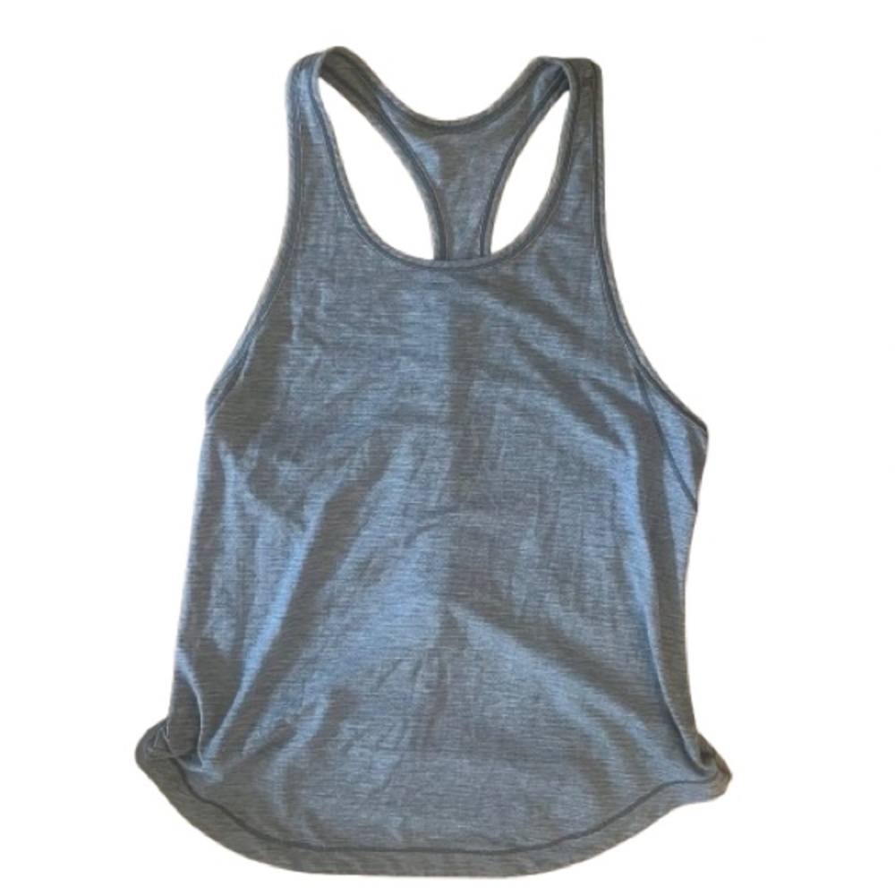 Lululemon Long Distance Tank Heathered Black / Black 8 - Picture 5 of 6